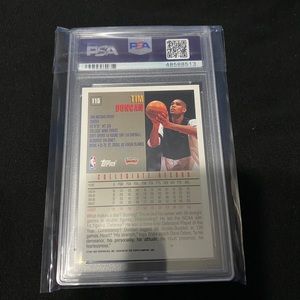 Tim Duncan Graded Rookie card